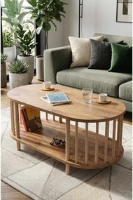 Dohányzóasztal, fenyő, 90 cm – Peka-0111