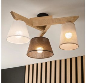 Brilagi - LED Felületre szerelhető csillár ANTHONY 3xE14/40W/230V tölgy