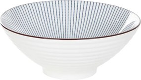 Salado csíkos tál barna szegéllyel 21 cm Homla