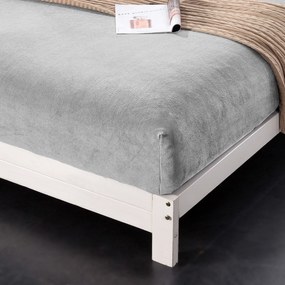 Mikroplüss lepedő NOLVIA 90x200 cm világosszürke