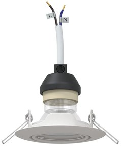 Beépített Spotlámpák 24 db Kerek GU10 Fehér Ø90 mm Acél