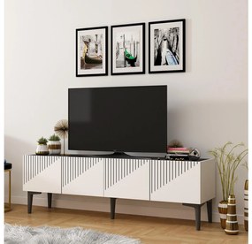 TV asztal/szekrény Tomune 4 (fehér + fekete) . Akció -23%. 1095229