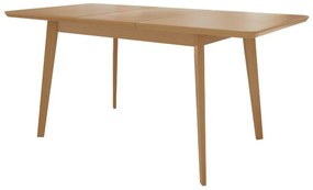 Asztal Racine 122Barna, 76x80x140cm, Hosszabbíthatóság, Közepes sűrűségű farostlemez, Fa
