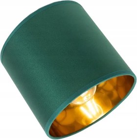 Lámpabúra zöld-arany E27-es kerek