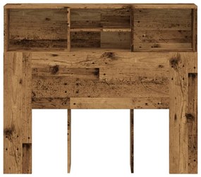 antik fa színű szerelt fa áthidalószekrény 120 x 19 x 103,5 cm