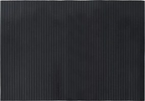 vidaXL négyszögletű fekete bambusz szőnyeg 70 x 100 cm