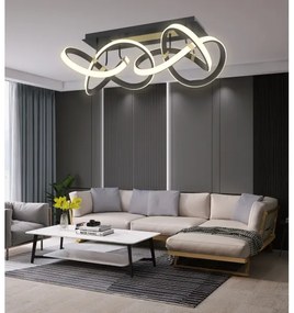 Wofi 9134-204 - INDIGO LED 64W 230V dimm. mennyezeti lámpa fekete/arany