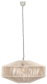 Japandi hanglamp bruin touw 61cm - Svea