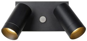 Lucide 09831/02/30 - Kültéri lámpa TAYLOR szenzorral 2xGU10/50W/230V IP54