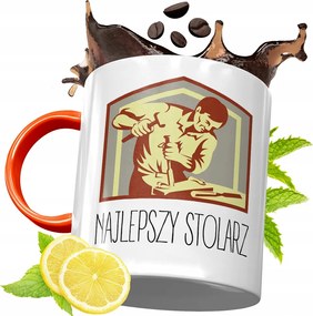 Narancssárga Bögre Asztalos Ácsoknak Ajándék fényképes nyomattal