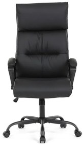 Irodai szék hintamechanikával, fekete műbőr kárpittal. KA-Y346 BK