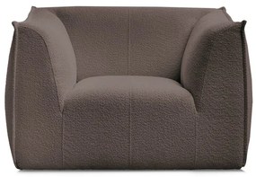 Barna buklé fotel Giorgia – Bobochic Paris