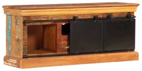 tömör újrahasznosított fa TV-szekrény 110 x 30 x 45 cm