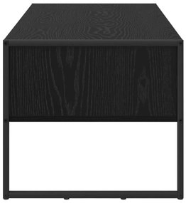 vidaXL Dohányzóasztal fiókkal Fekete tölgy 100 x 46 x 40 cm Faanyag