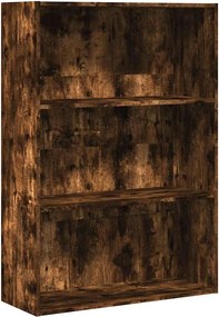 vidaXL füstös tölgy színű szerelt fa könyvespolc 80 x 30 x 114 cm