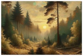 Kép - Napfény az erdőben (90x60 cm)