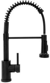 REA-B4820 - COLIN kihúzható zuhanyfejes mosogatócsaptelep, 42,5 cm, fekete