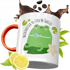 Narancssárga Szülinapi Bögre 40 40STE Ajándék fényképes nyomtatással