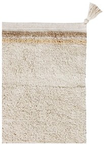 Krémszínű mosható kézi szövésű pamut szőnyeg 120x160 cm Bloom Natural – Lorena Canals