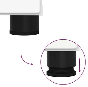 Fürdőszoba bútor szett 2 pcs Fehér 76.5 x 35 x 64 cm Faanyag