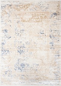 Hera Szőnyeg 140x200 Stílusos Modern Divatos Fényes Bézs krém kék w22