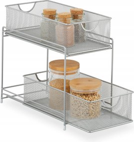 Rendszerező Konyhaszekrényhez 2 Kihúzható Fém Kosár