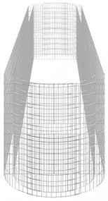 horganyzott vas gabion magaságyás 600x100x100 cm