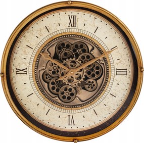 Falióra kerek barna arany glamour Treviso fém elegáns lógó