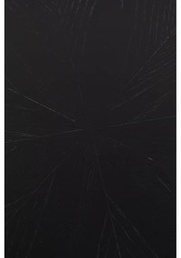 Kerek étkezőasztal tölgyfa dekoros asztallappal ø 100 cm Fabio – White Label