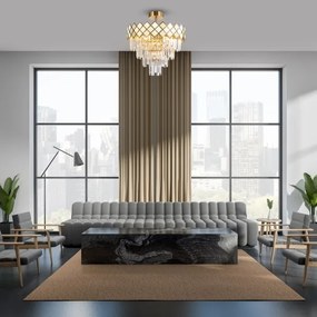 Csillár rúdon CARISMA 9xE14/40W/230V arany