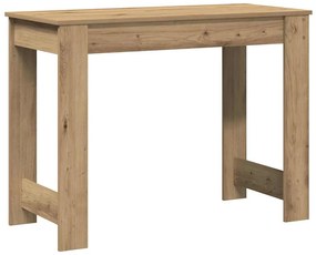 kézműves tölgy színű szerelt fa íróasztal 100x45x75 cm