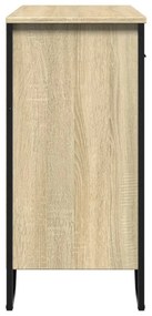 sonoma tölgy színű szerelt fa tálalószekrény 79,5x35,5x74,5 cm