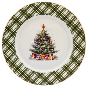 Altom Christmas Tree porcelán desszert tányér 20 cm