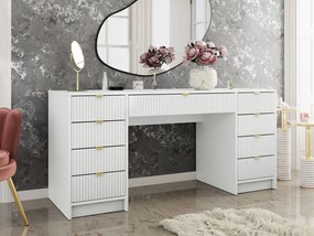 Fésülködőasztal Rozoma Bis (fehér velvet + arany) . 1104581