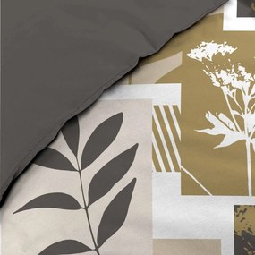 Fehér-barna kétszemélyes-hosszabbított pamut ágyneműhuzat 240x220 cm Utopia – douceur d'intérieur