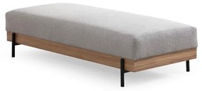 Puha Pad Eti Oak Pouffe - Szürke