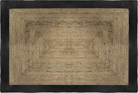 Rusztikus juta szőnyeg téglalap alakú nagy fonott