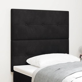 LED Fejtámla Fekete 80 cm Bársony