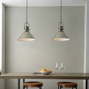 Endon loft skandináv függeszték brampton fehér nickel-nero end96178