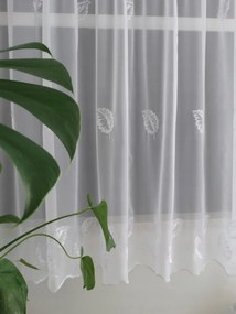 Mg Függöny Rumburak fátyol hímzés fehér 300x280 szalag pol