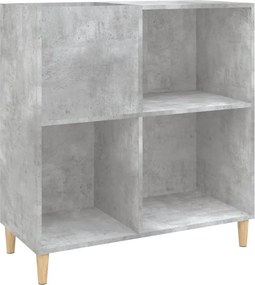 vidaXL betonszürke szerelt fa hanglemezszekrény 84,5 x 38 x 89 cm