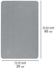 Szürke kovaföld fürdőszobai kilépő 39x60 cm Simi – Wenko