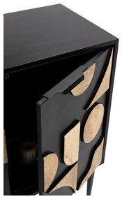 Fekete mangófa komód 175x90x40 cm Navya – MOME