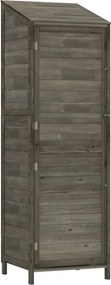 vidaXL antracit tömör fenyőfa kerti fészer 55x52x174,5 cm