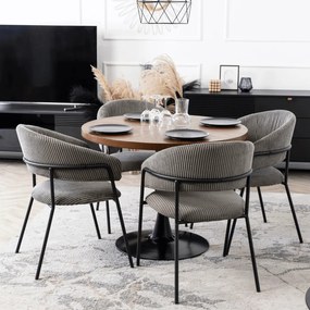 Szürke Kordbársony Étkezőszék TINKA