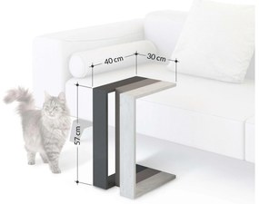 Kézi asztal Mirabel (fekete kávé + hitit + zafír tölgy) . 1102370