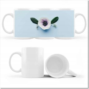 Nyomott mintás bögre pipacs virággal