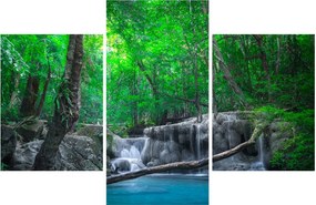 Kép - Erawan vízesés, Kanchanaburi, Thaiföld (90x60 cm)