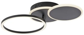Leuchten Direkt 14116-18 - LED Mennyezeti lámpa SEVENT LED/25,5W/230V fekete