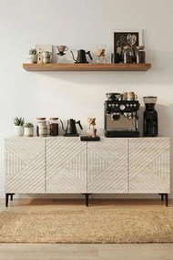 Ferrro 180 - White, Travertine